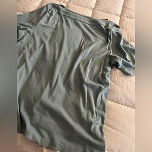 J Jill Lt Blue Short Sleeve XL Shirt